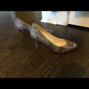 Cole Haan snakeskin pumps